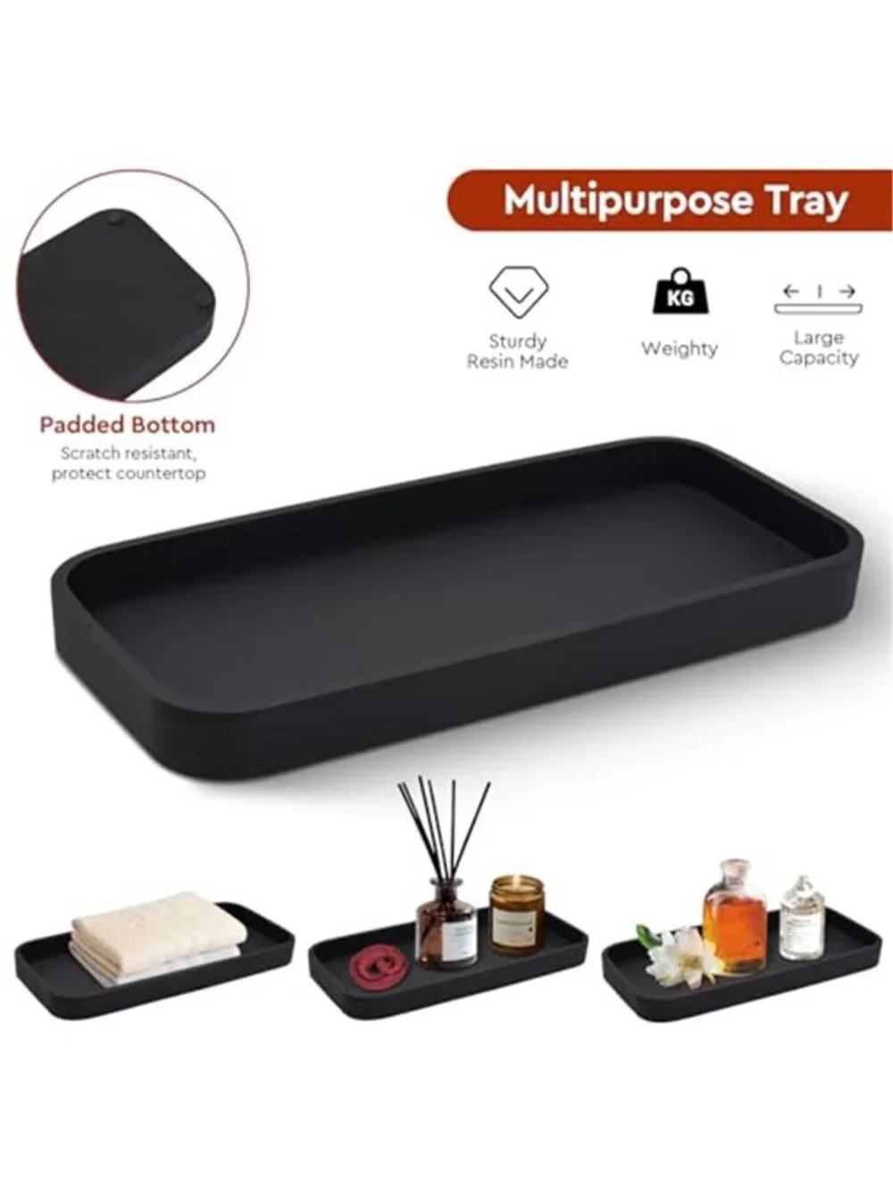 Glass Bathroom Accessories Set Soap Dispenser Toothbrush Holder Vanity Tray